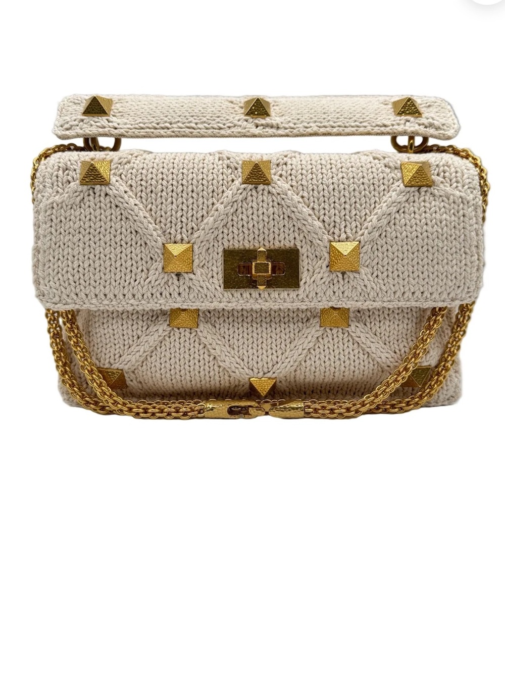 😍😍😍Authentic Valentino Garavani Roman Stud hammered gold-CHAIN!!!!! ONLY!!!!😍😍😍